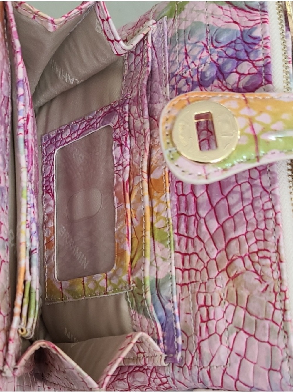 Brahmin Mina Optimism Crossbody Rainbow Bag - Picture 2 of 12